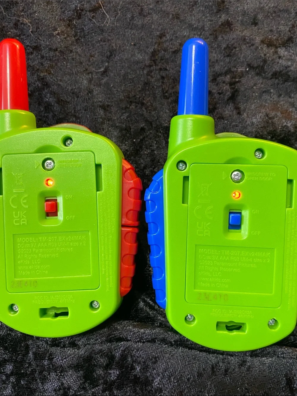 Teenage Mutant Ninja Turtles Kids Walkie Talkie Set - Red & Blue